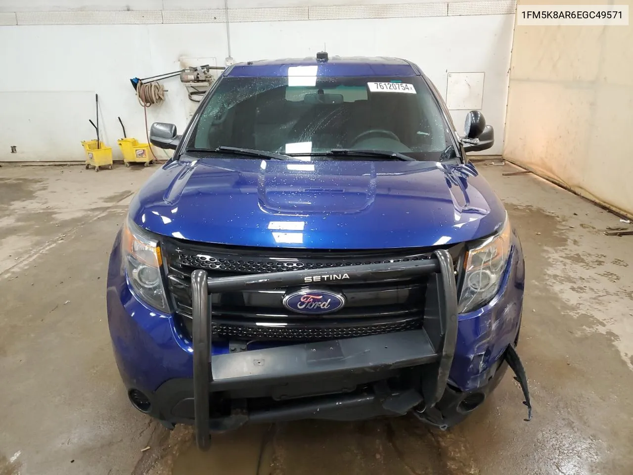 2014 Ford Explorer Police Interceptor VIN: 1FM5K8AR6EGC49571 Lot: 76120754