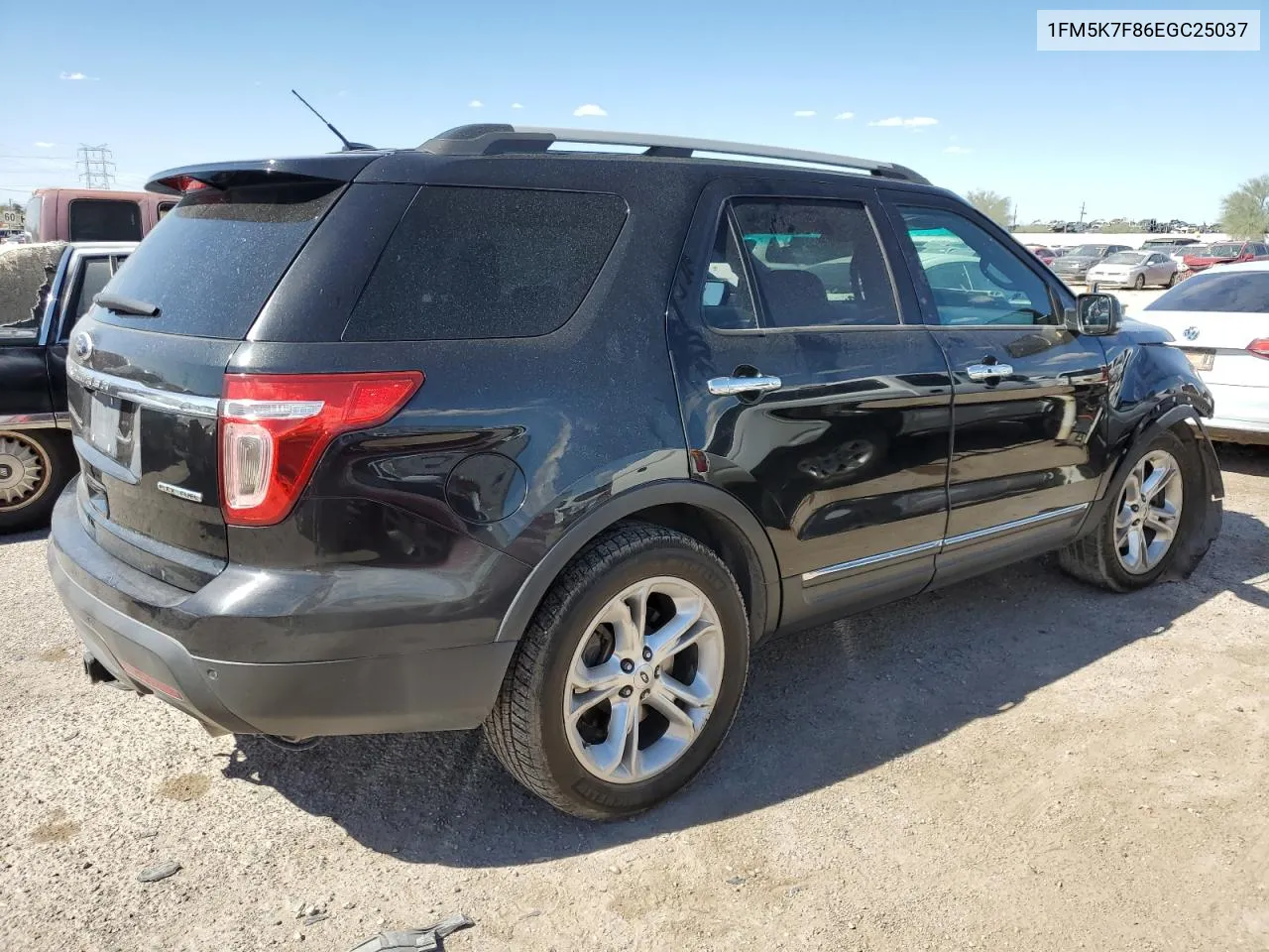 2014 Ford Explorer Limited VIN: 1FM5K7F86EGC25037 Lot: 76425244