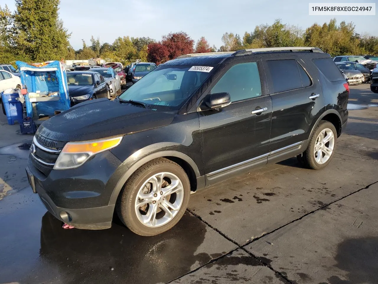 2014 Ford Explorer Limited VIN: 1FM5K8F8XEGC24947 Lot: 76505374