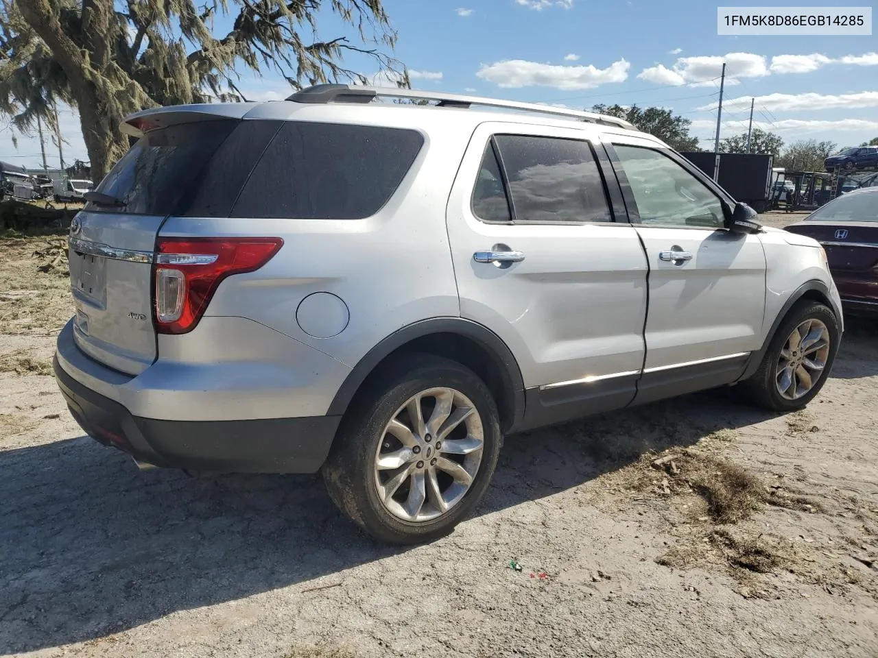 2014 Ford Explorer Xlt VIN: 1FM5K8D86EGB14285 Lot: 76702964