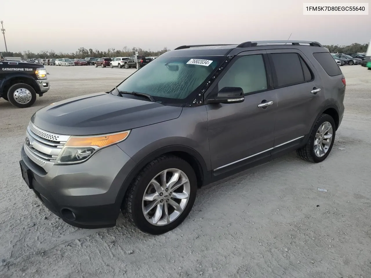 2014 Ford Explorer Xlt VIN: 1FM5K7D80EGC55640 Lot: 76802034