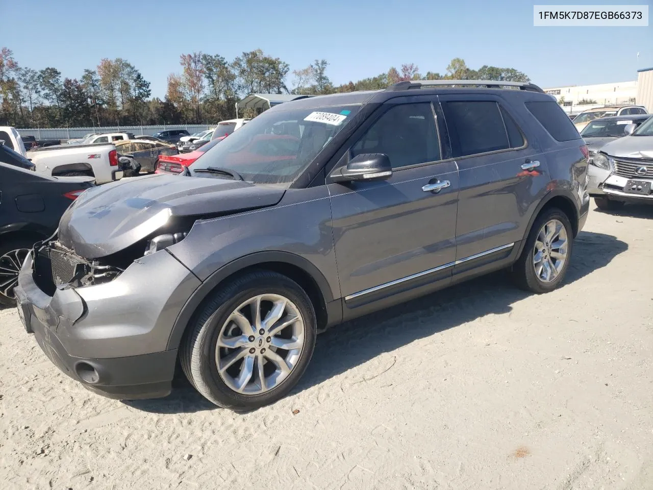 2014 Ford Explorer Xlt VIN: 1FM5K7D87EGB66373 Lot: 77089404