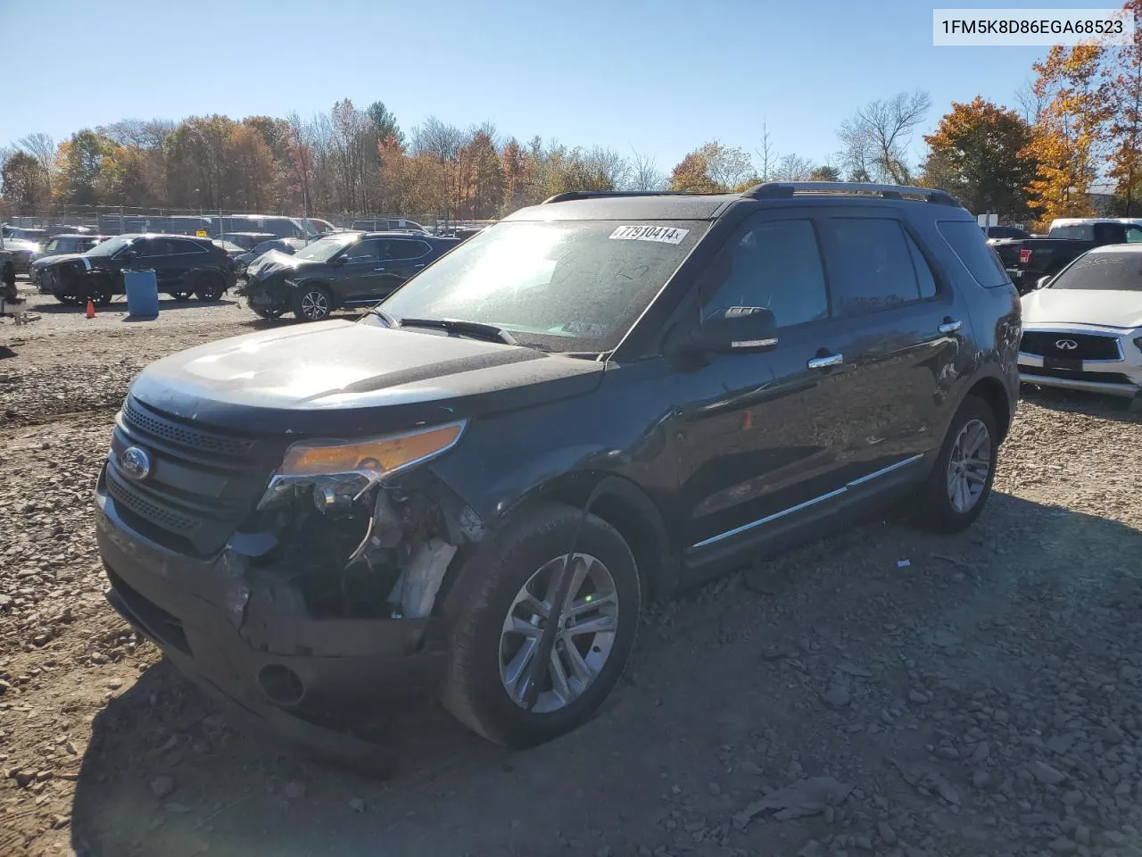 2014 Ford Explorer Xlt VIN: 1FM5K8D86EGA68523 Lot: 77910414