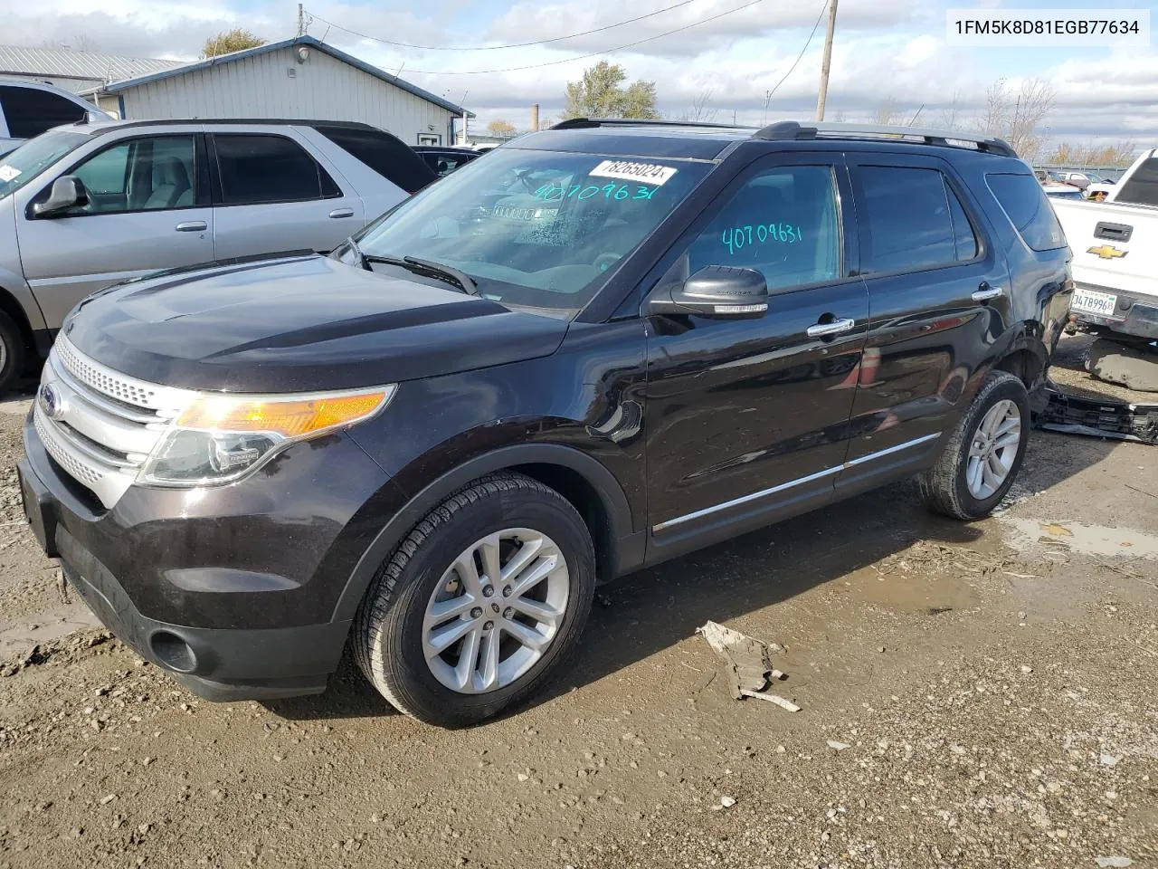 2014 Ford Explorer Xlt VIN: 1FM5K8D81EGB77634 Lot: 78265024