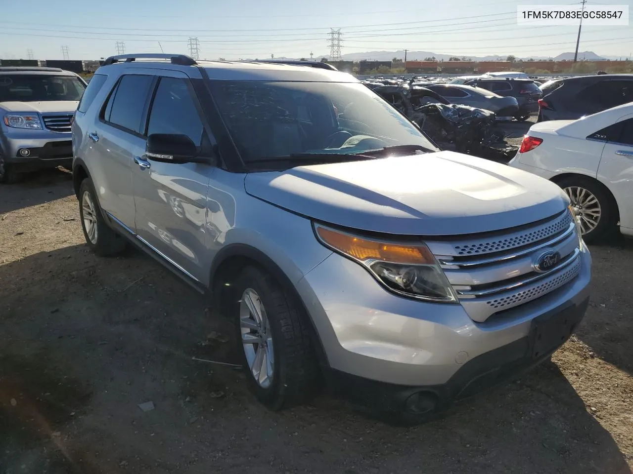 2014 Ford Explorer Xlt VIN: 1FM5K7D83EGC58547 Lot: 78548804