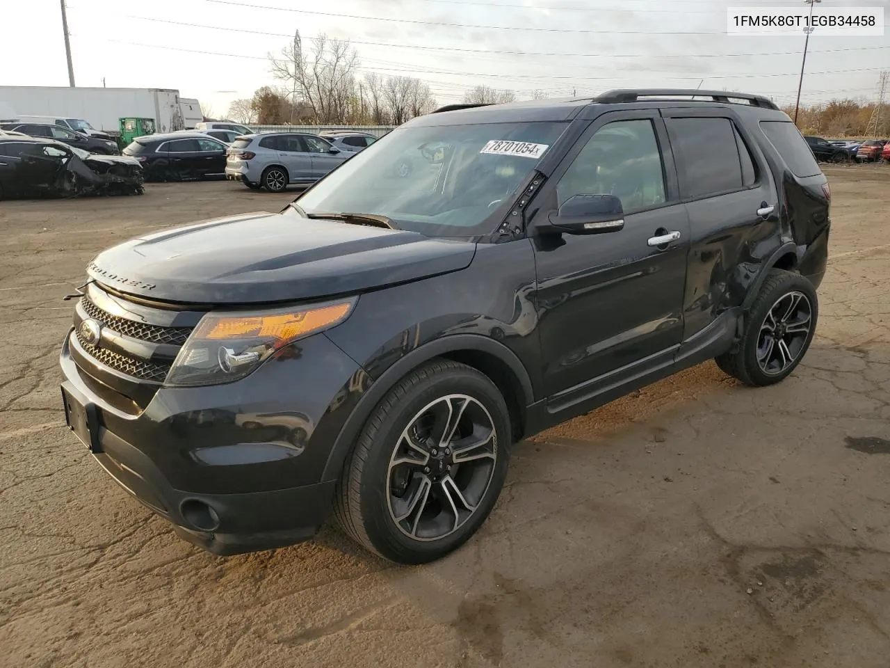 1FM5K8GT1EGB34458 2014 Ford Explorer Sport