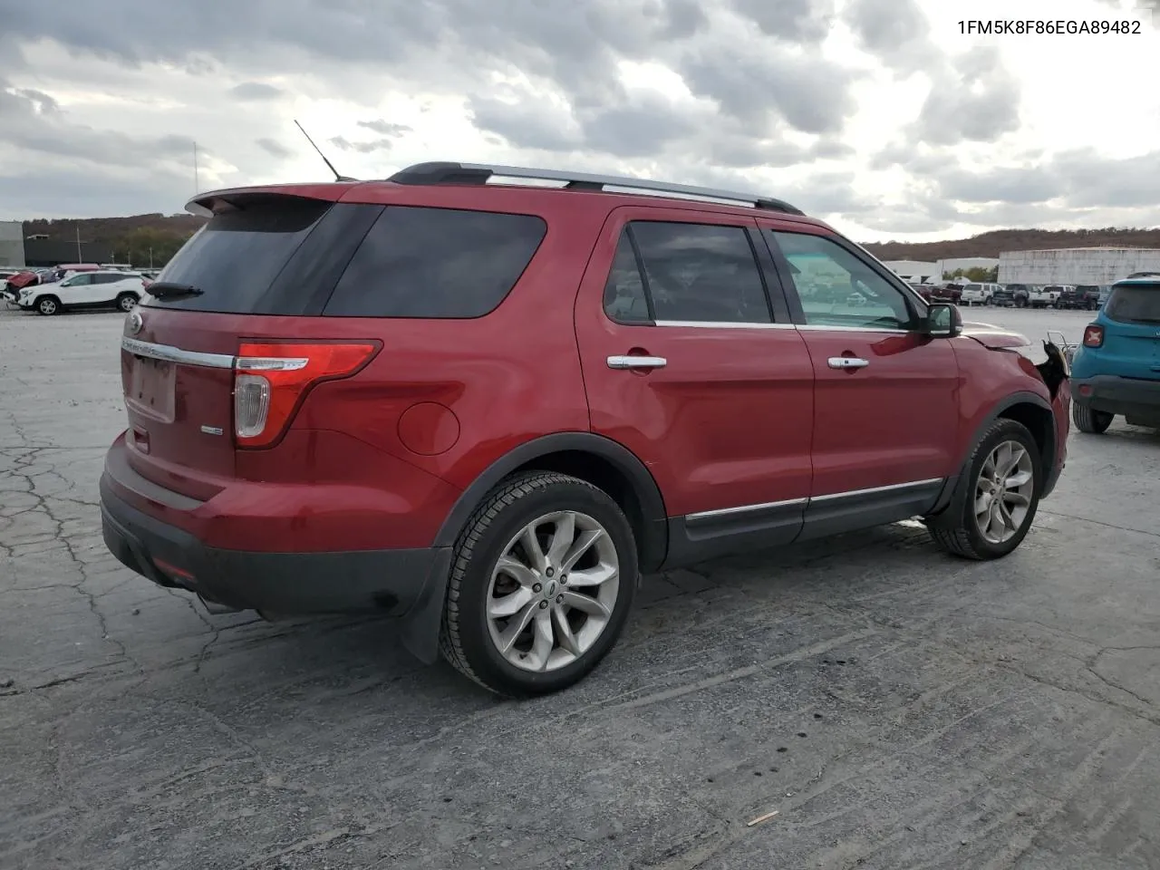 2014 Ford Explorer Limited VIN: 1FM5K8F86EGA89482 Lot: 78732144