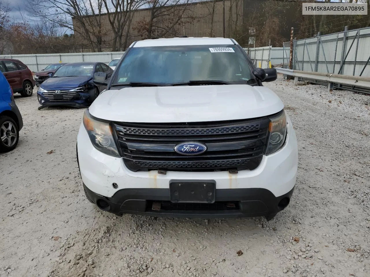 2014 Ford Explorer Police Interceptor VIN: 1FM5K8AR2EGA70895 Lot: 78909934