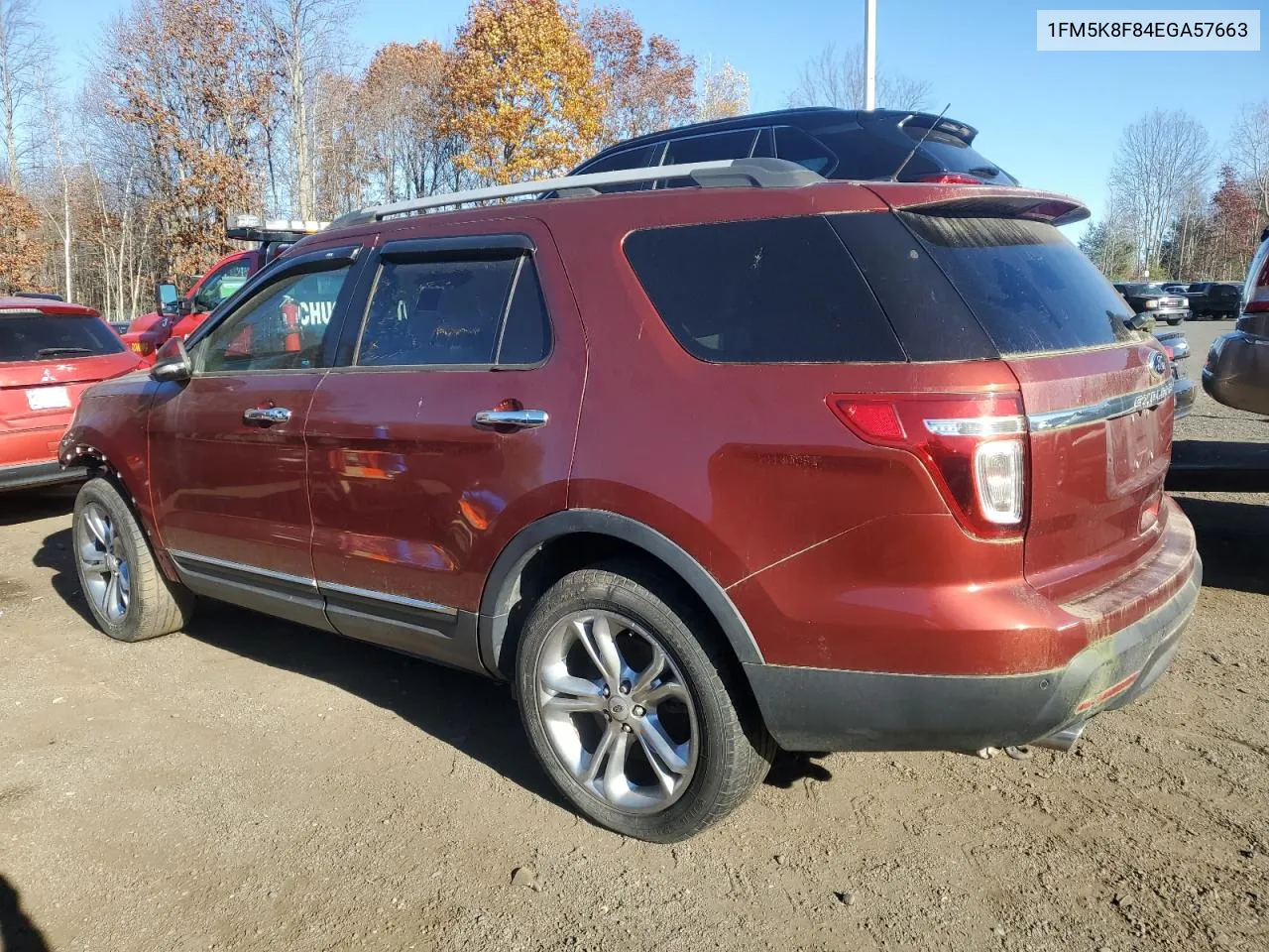 2014 Ford Explorer Limited VIN: 1FM5K8F84EGA57663 Lot: 79902014