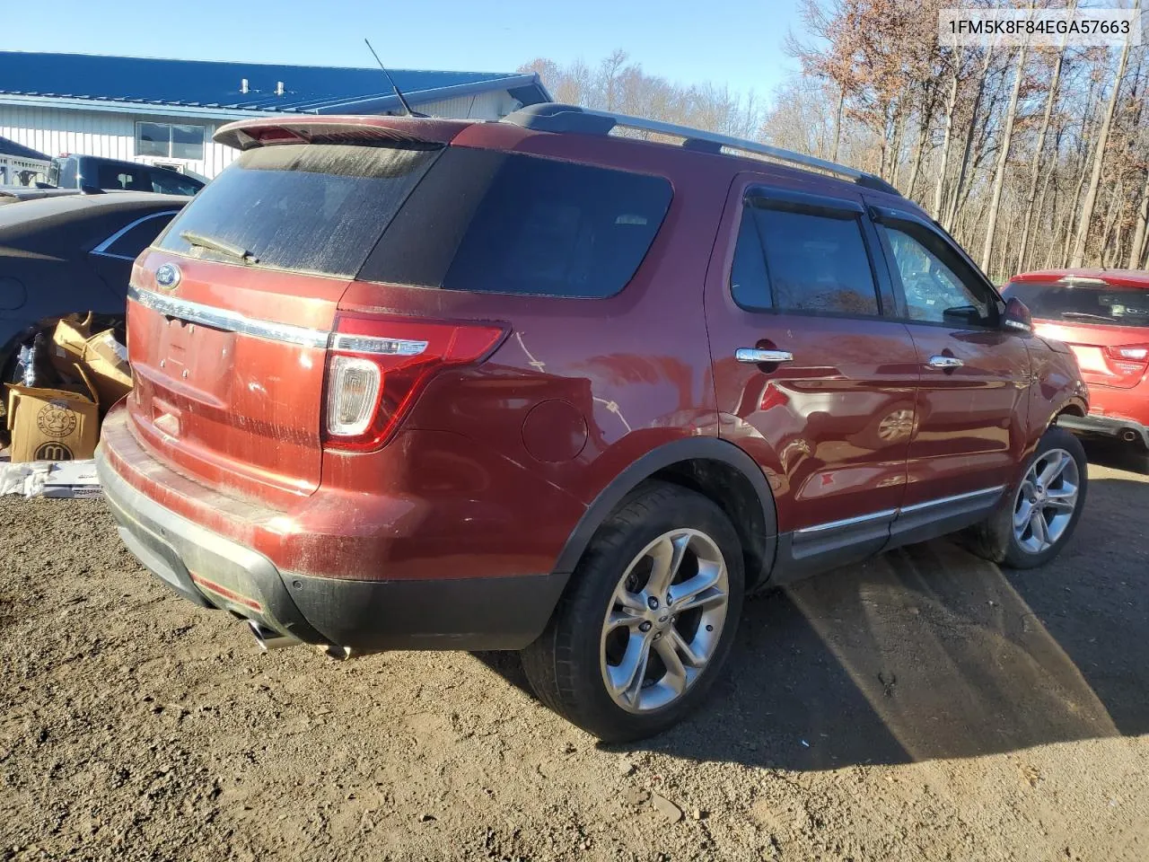 2014 Ford Explorer Limited VIN: 1FM5K8F84EGA57663 Lot: 79902014