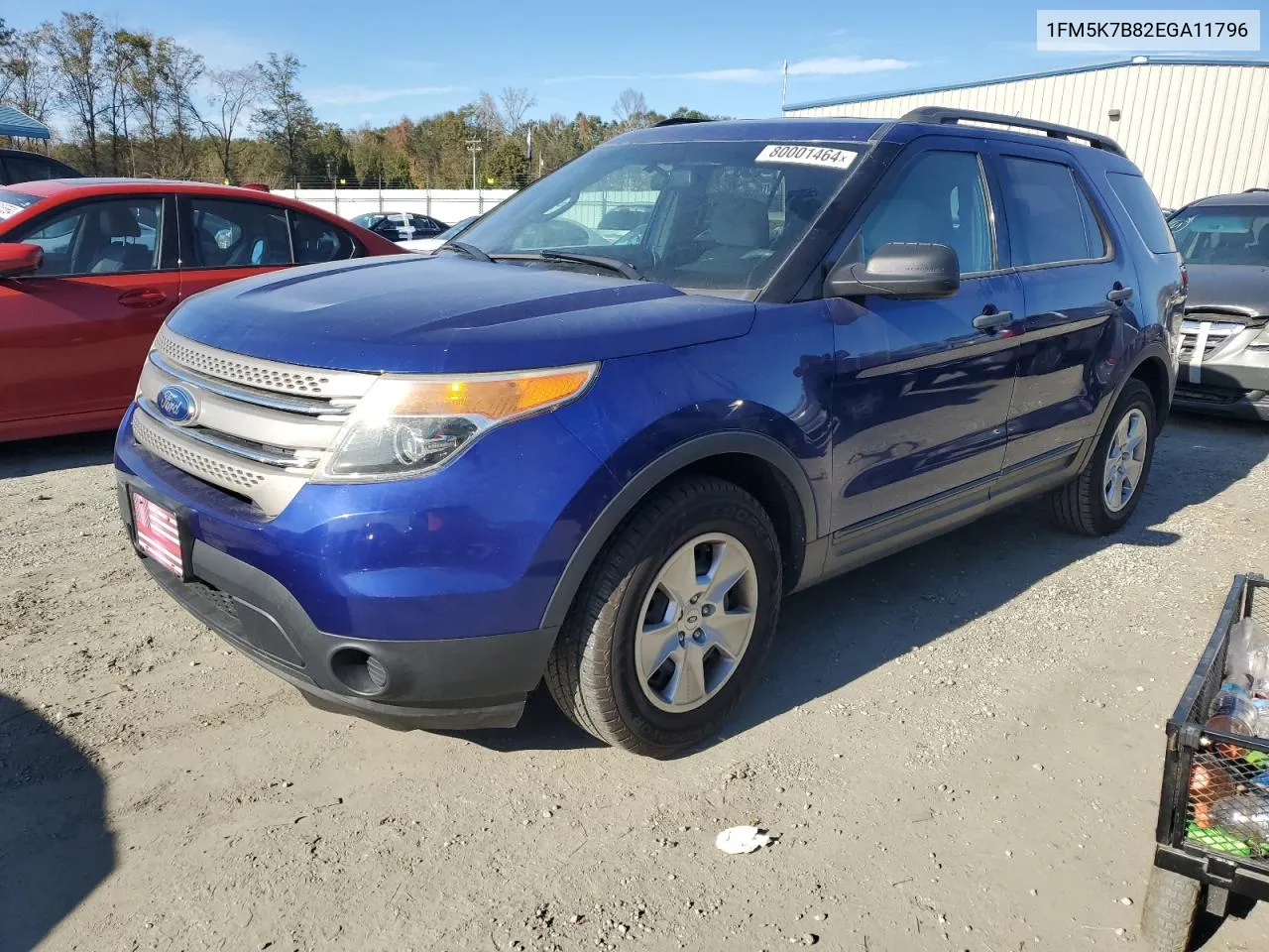 2014 Ford Explorer VIN: 1FM5K7B82EGA11796 Lot: 80001464