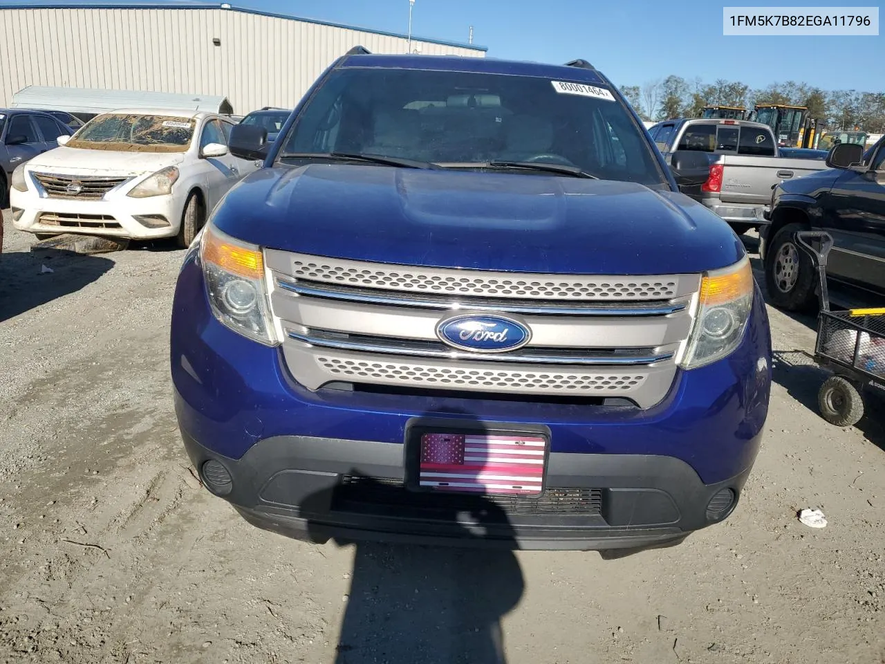 2014 Ford Explorer VIN: 1FM5K7B82EGA11796 Lot: 80001464