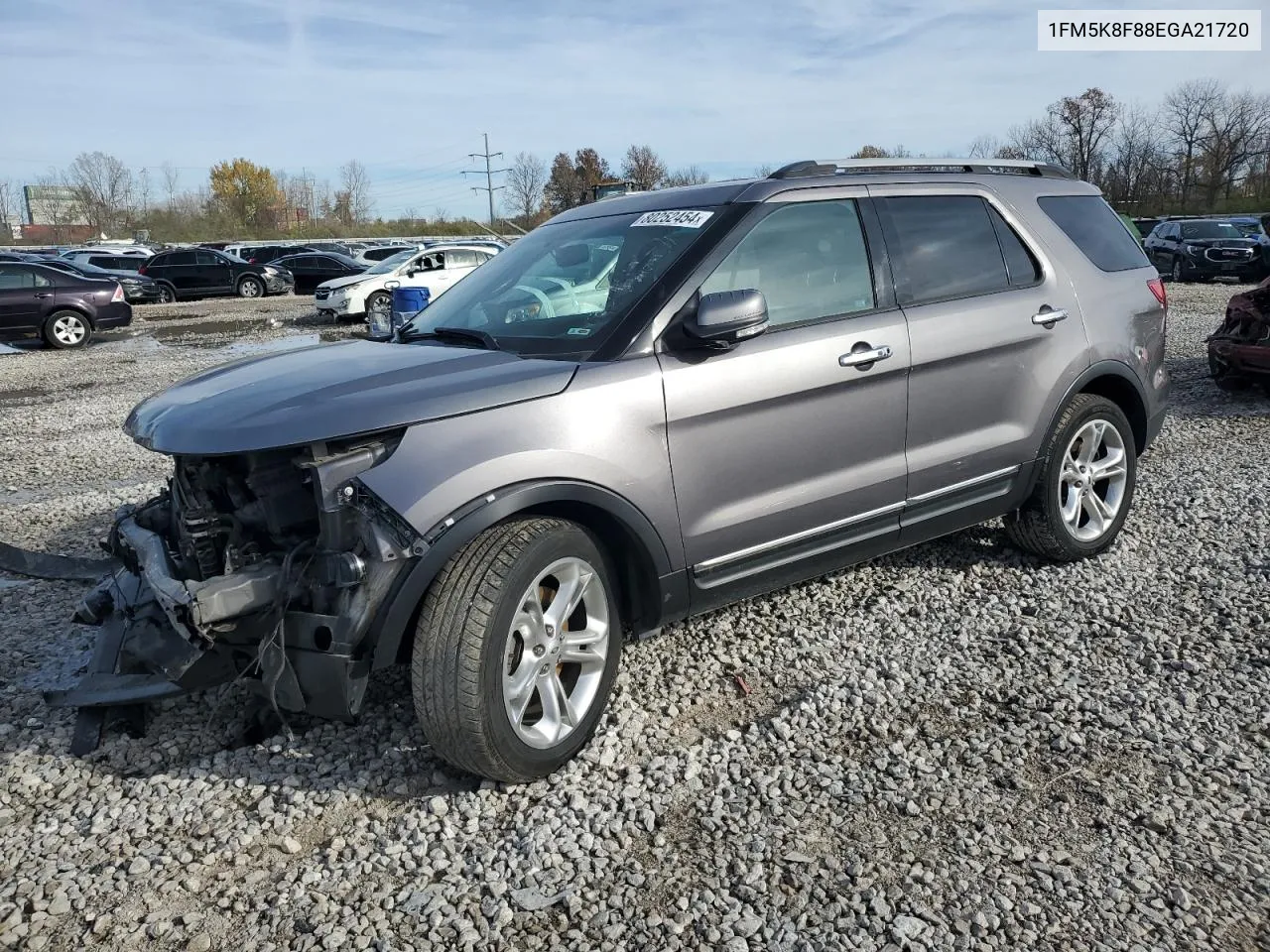 2014 Ford Explorer Limited VIN: 1FM5K8F88EGA21720 Lot: 80252454