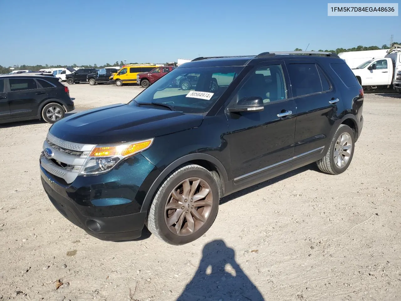 2014 Ford Explorer Xlt VIN: 1FM5K7D84EGA48636 Lot: 80584974