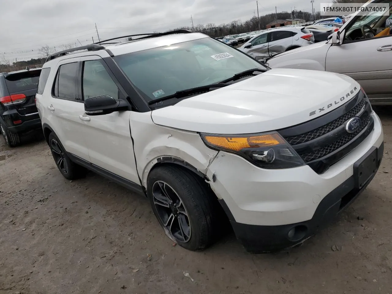 2015 Ford Explorer Sport VIN: 1FM5K8GT1FGA74067 Lot: 45023624