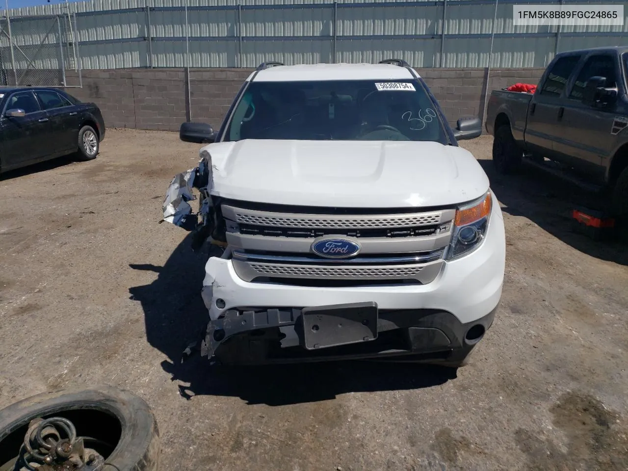 2015 Ford Explorer VIN: 1FM5K8B89FGC24865 Lot: 50308754