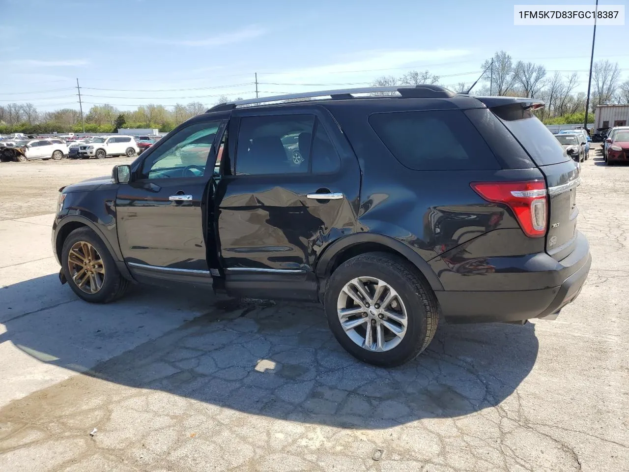 2015 Ford Explorer Xlt VIN: 1FM5K7D83FGC18387 Lot: 50903554