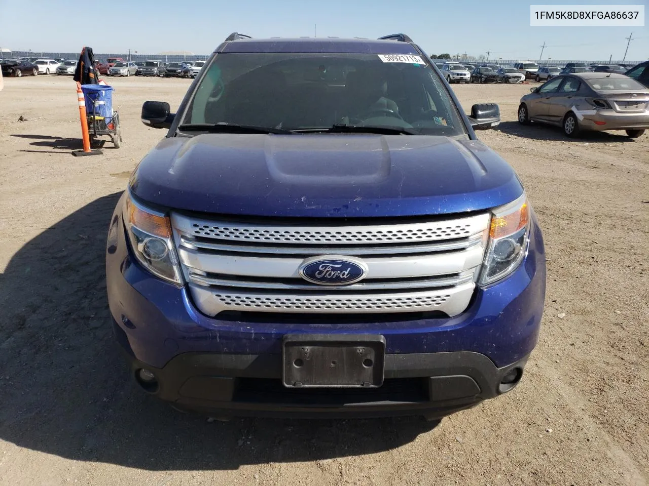 2015 Ford Explorer Xlt VIN: 1FM5K8D8XFGA86637 Lot: 50921713