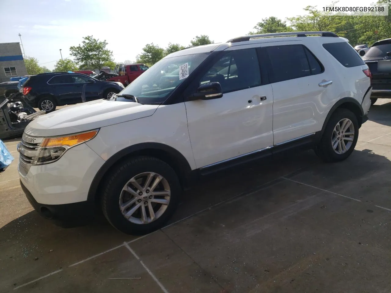 2015 Ford Explorer Xlt VIN: 1FM5K8D80FGB92188 Lot: 52544644