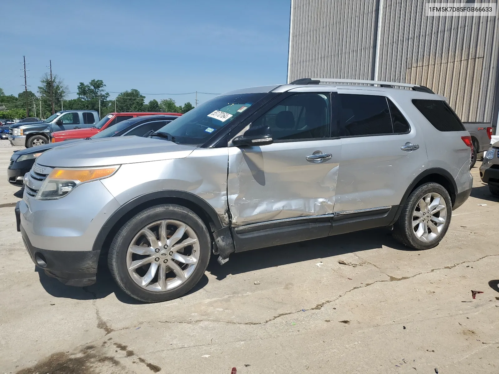 2015 Ford Explorer Xlt VIN: 1FM5K7D85FGB66633 Lot: 55170164