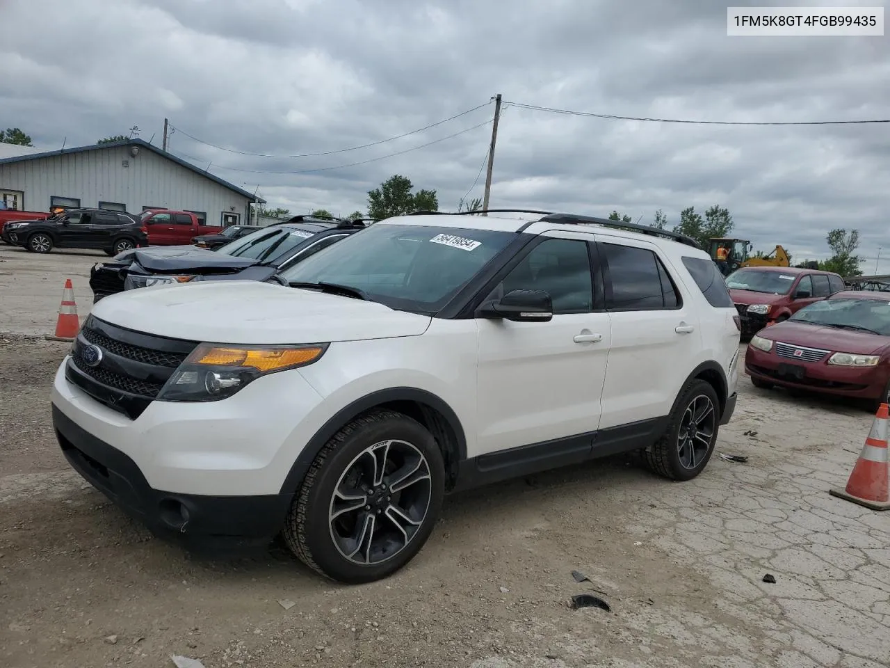 2015 Ford Explorer Sport VIN: 1FM5K8GT4FGB99435 Lot: 56419854