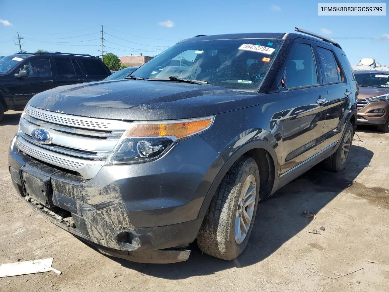 2015 Ford Explorer Xlt VIN: 1FM5K8D83FGC59799 Lot: 56452294