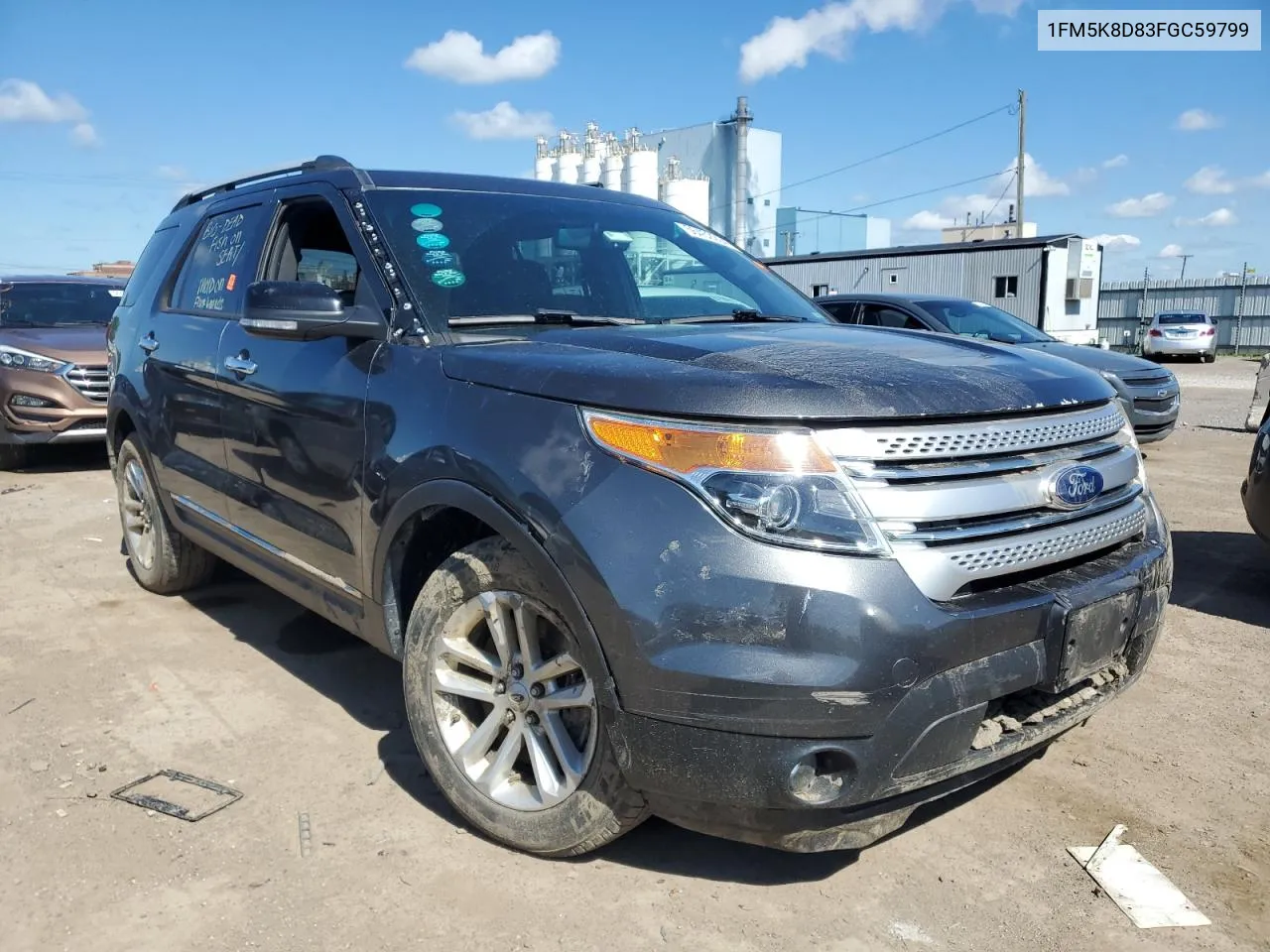 1FM5K8D83FGC59799 2015 Ford Explorer Xlt