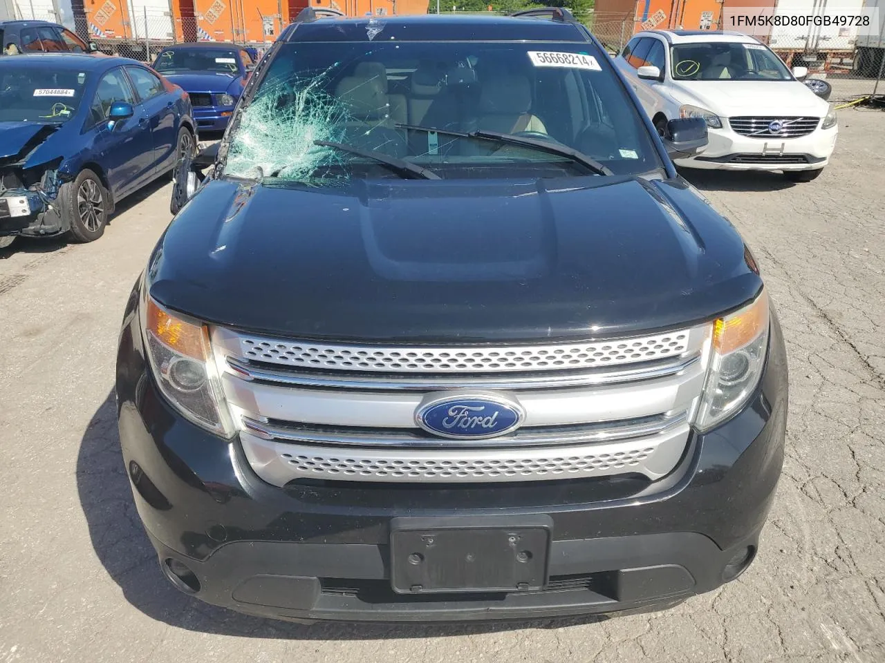 2015 Ford Explorer Xlt VIN: 1FM5K8D80FGB49728 Lot: 56668214