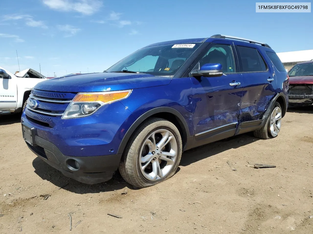 1FM5K8F8XFGC49798 2015 Ford Explorer Limited