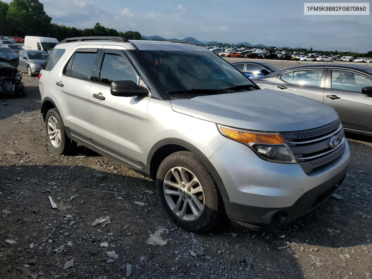 2015 Ford Explorer VIN: 1FM5K8B82FGB70860 Lot: 57080824