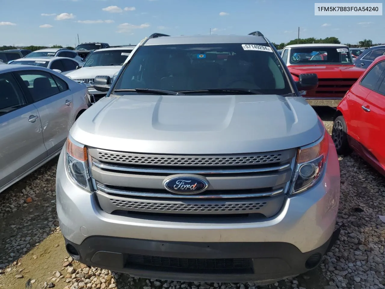 1FM5K7B83FGA54240 2015 Ford Explorer