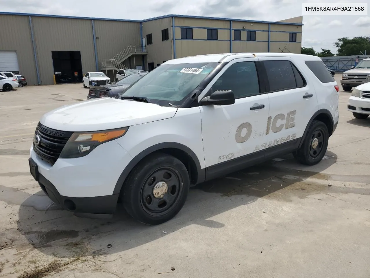 2015 Ford Explorer Police Interceptor VIN: 1FM5K8AR4FGA21568 Lot: 57331484