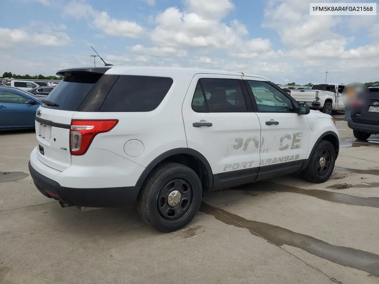 2015 Ford Explorer Police Interceptor VIN: 1FM5K8AR4FGA21568 Lot: 57331484