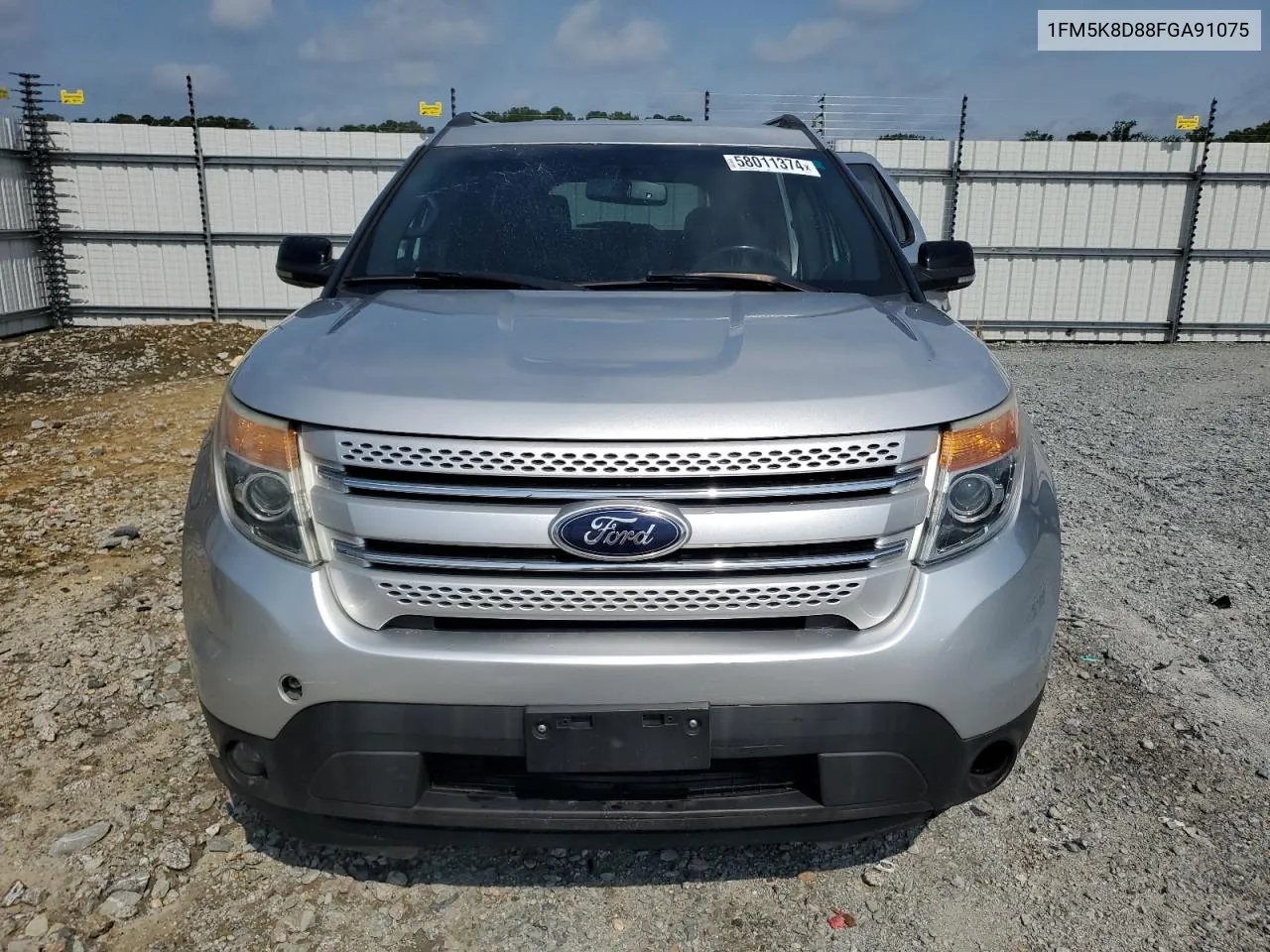 1FM5K8D88FGA91075 2015 Ford Explorer Xlt