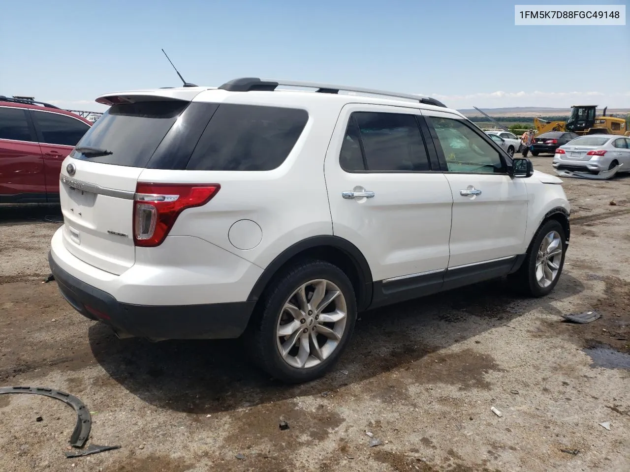 2015 Ford Explorer Xlt VIN: 1FM5K7D88FGC49148 Lot: 58508534