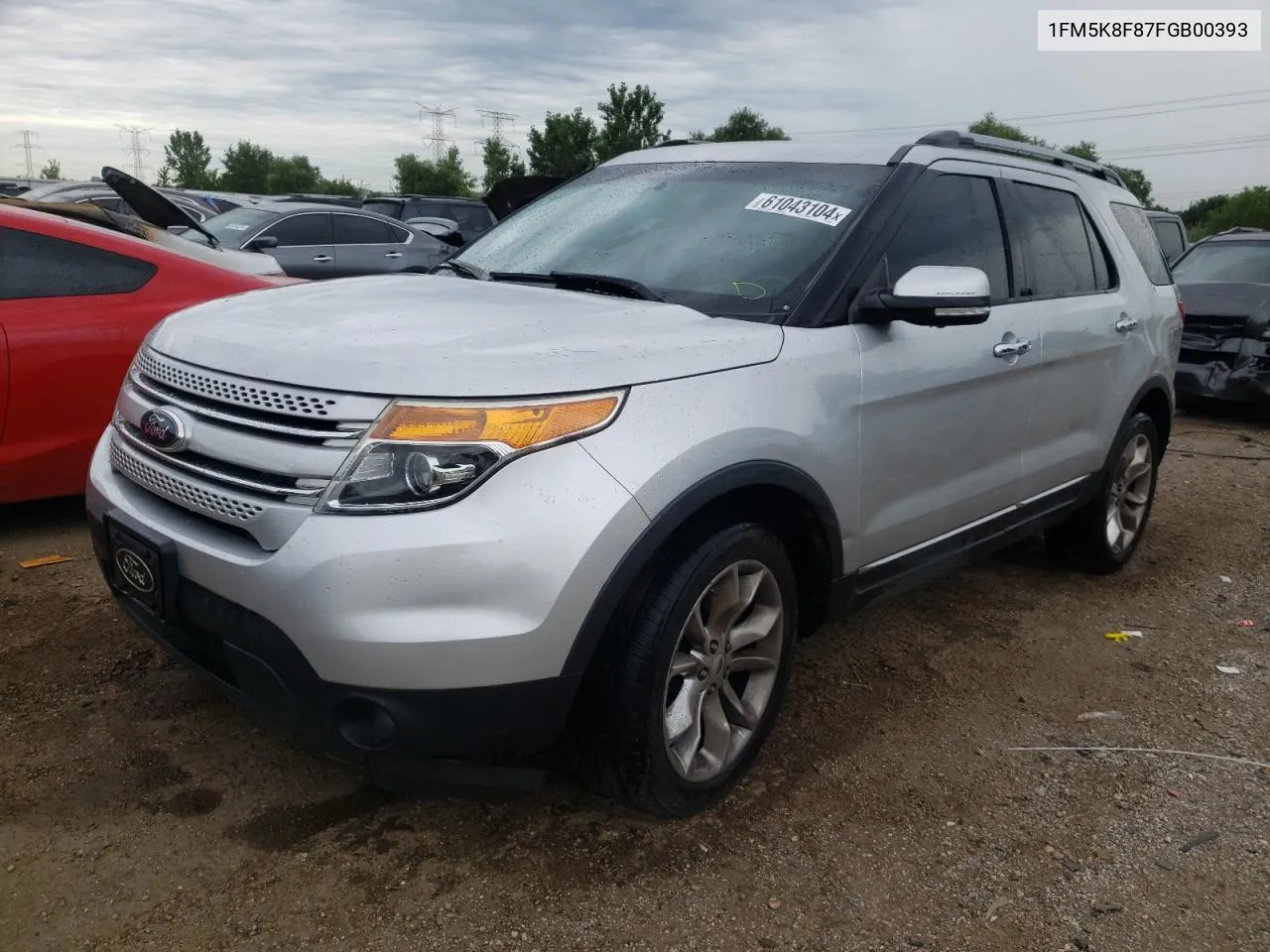 1FM5K8F87FGB00393 2015 Ford Explorer Limited