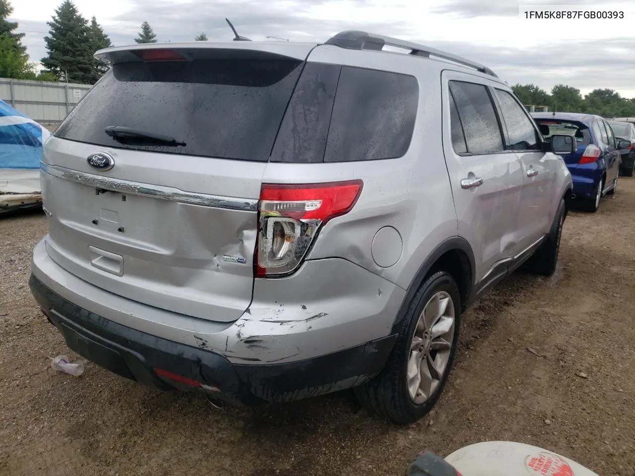 1FM5K8F87FGB00393 2015 Ford Explorer Limited