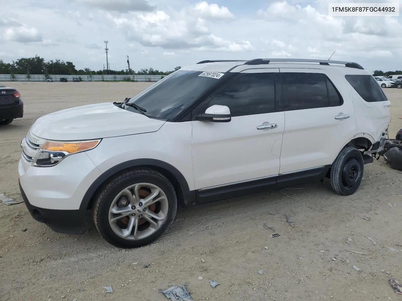 2015 Ford Explorer Limited VIN: 1FM5K8F87FGC44932 Lot: 62997024