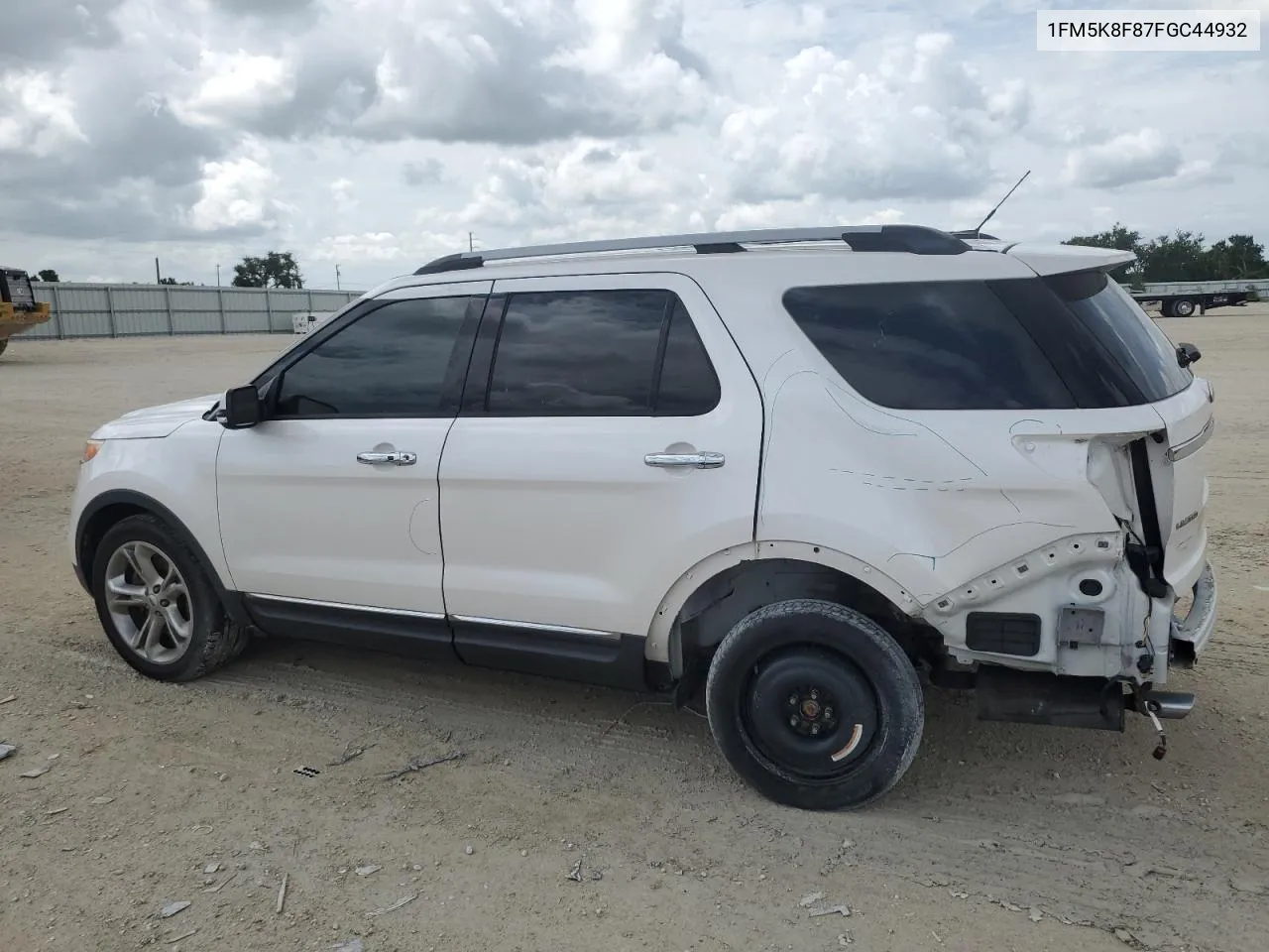 2015 Ford Explorer Limited VIN: 1FM5K8F87FGC44932 Lot: 62997024