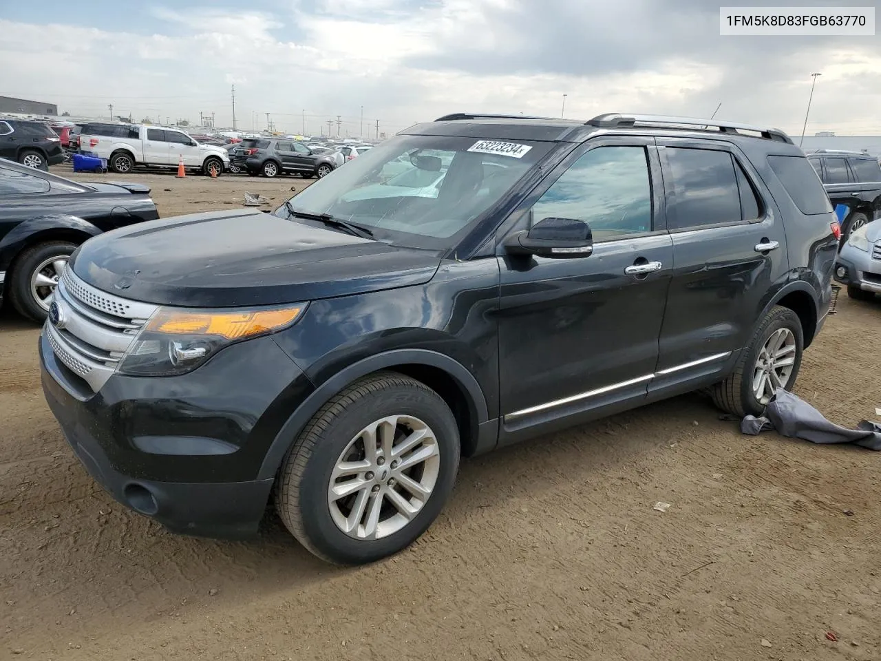 2015 Ford Explorer Xlt VIN: 1FM5K8D83FGB63770 Lot: 63223234