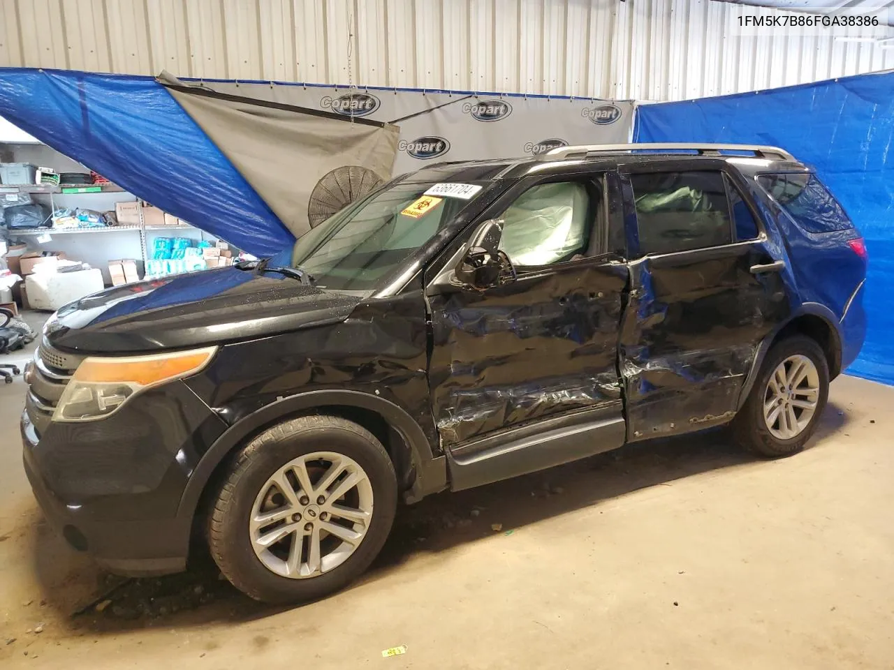 2015 Ford Explorer VIN: 1FM5K7B86FGA38386 Lot: 63661704