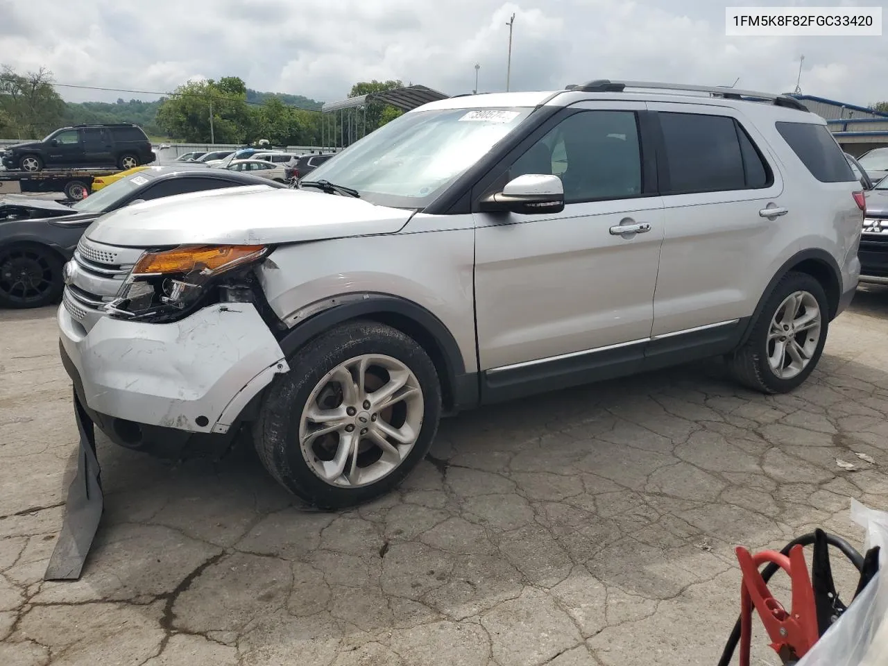 2015 Ford Explorer Limited VIN: 1FM5K8F82FGC33420 Lot: 63905784