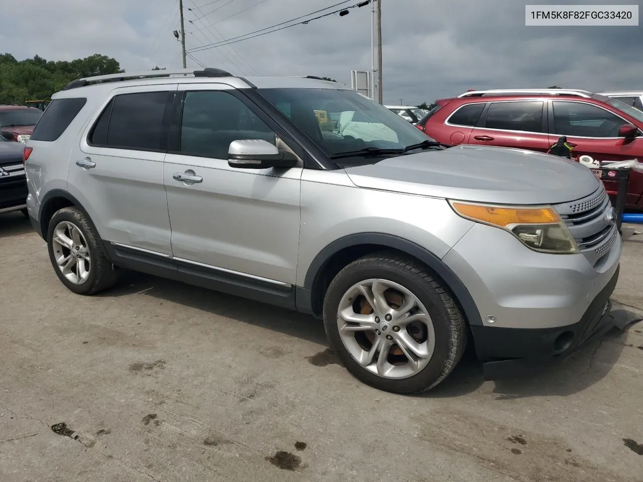 2015 Ford Explorer Limited VIN: 1FM5K8F82FGC33420 Lot: 63905784