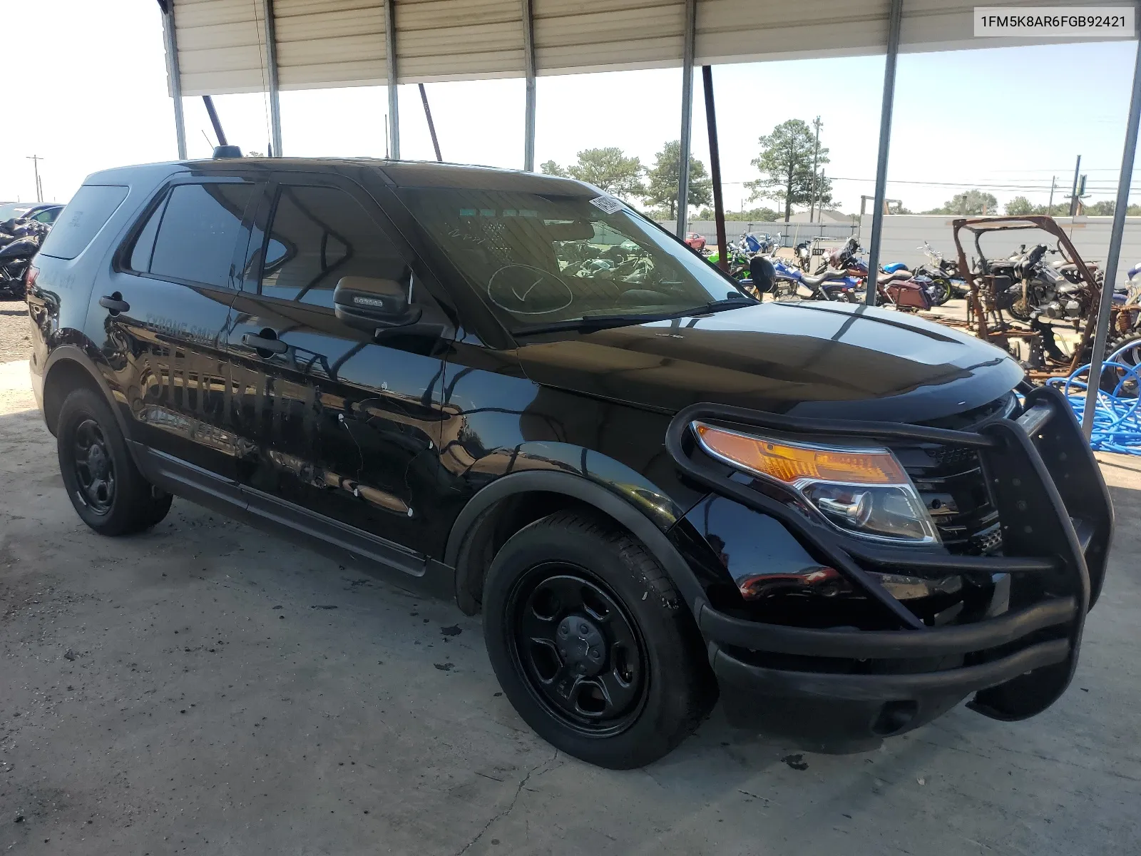 2015 Ford Explorer Police Interceptor VIN: 1FM5K8AR6FGB92421 Lot: 64193834