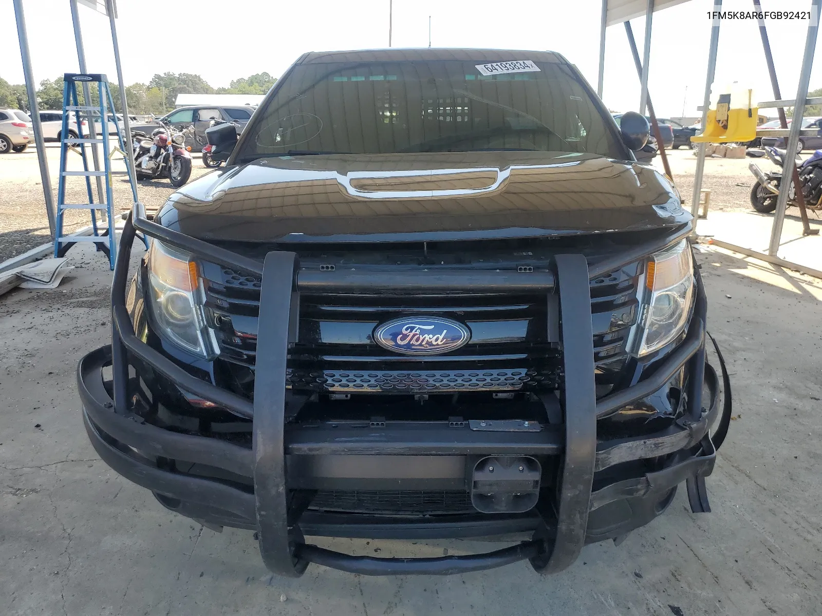 2015 Ford Explorer Police Interceptor VIN: 1FM5K8AR6FGB92421 Lot: 64193834