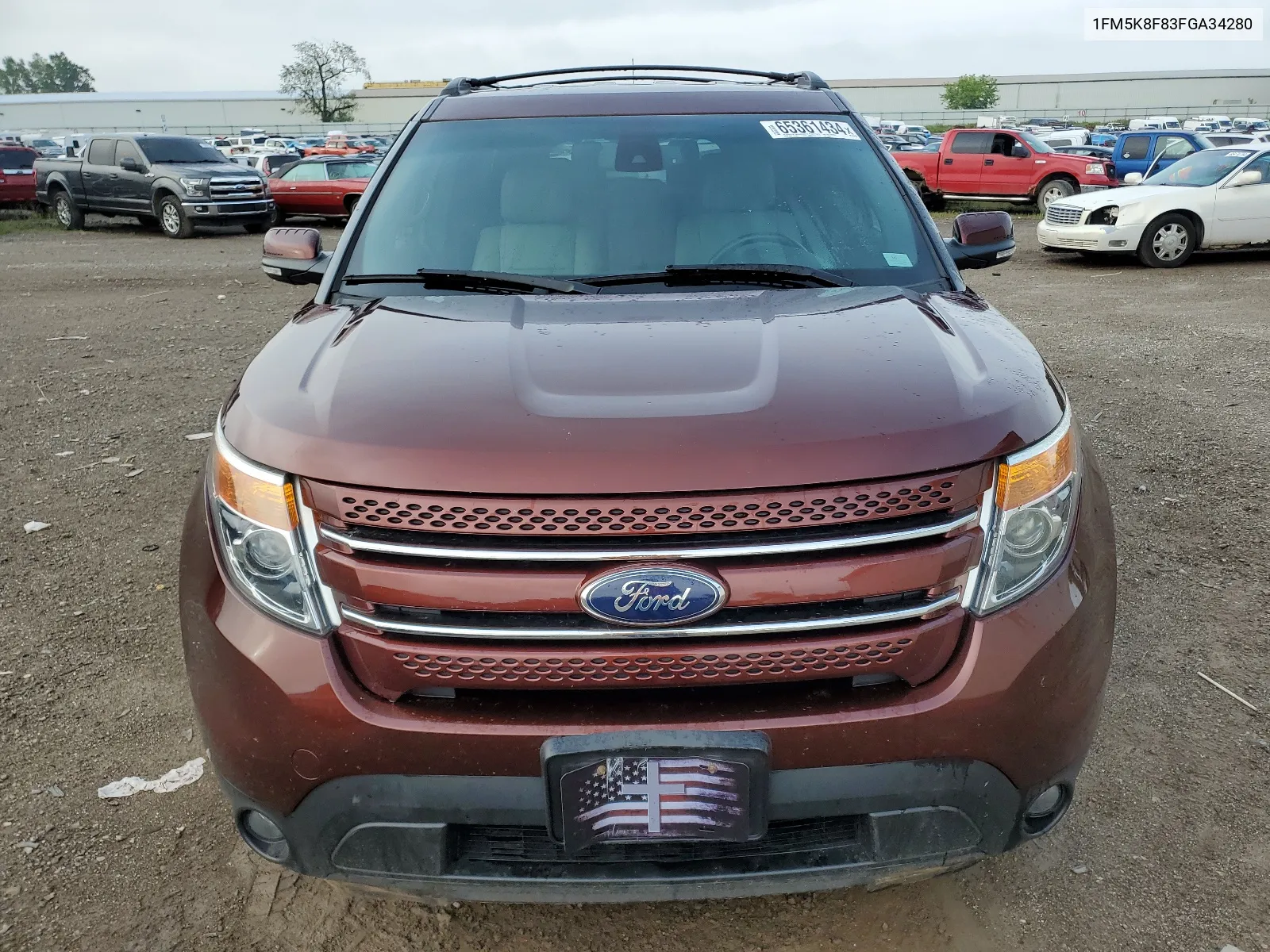 2015 Ford Explorer Limited VIN: 1FM5K8F83FGA34280 Lot: 65361434