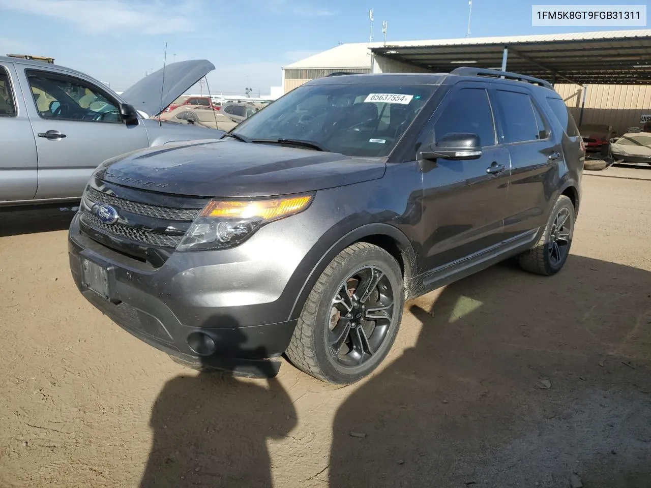 2015 Ford Explorer Sport VIN: 1FM5K8GT9FGB31311 Lot: 65637554