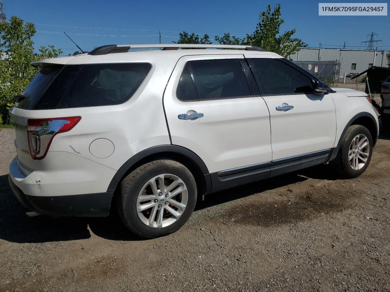 2015 Ford Explorer Xlt VIN: 1FM5K7D95FGA29457 Lot: 66064584