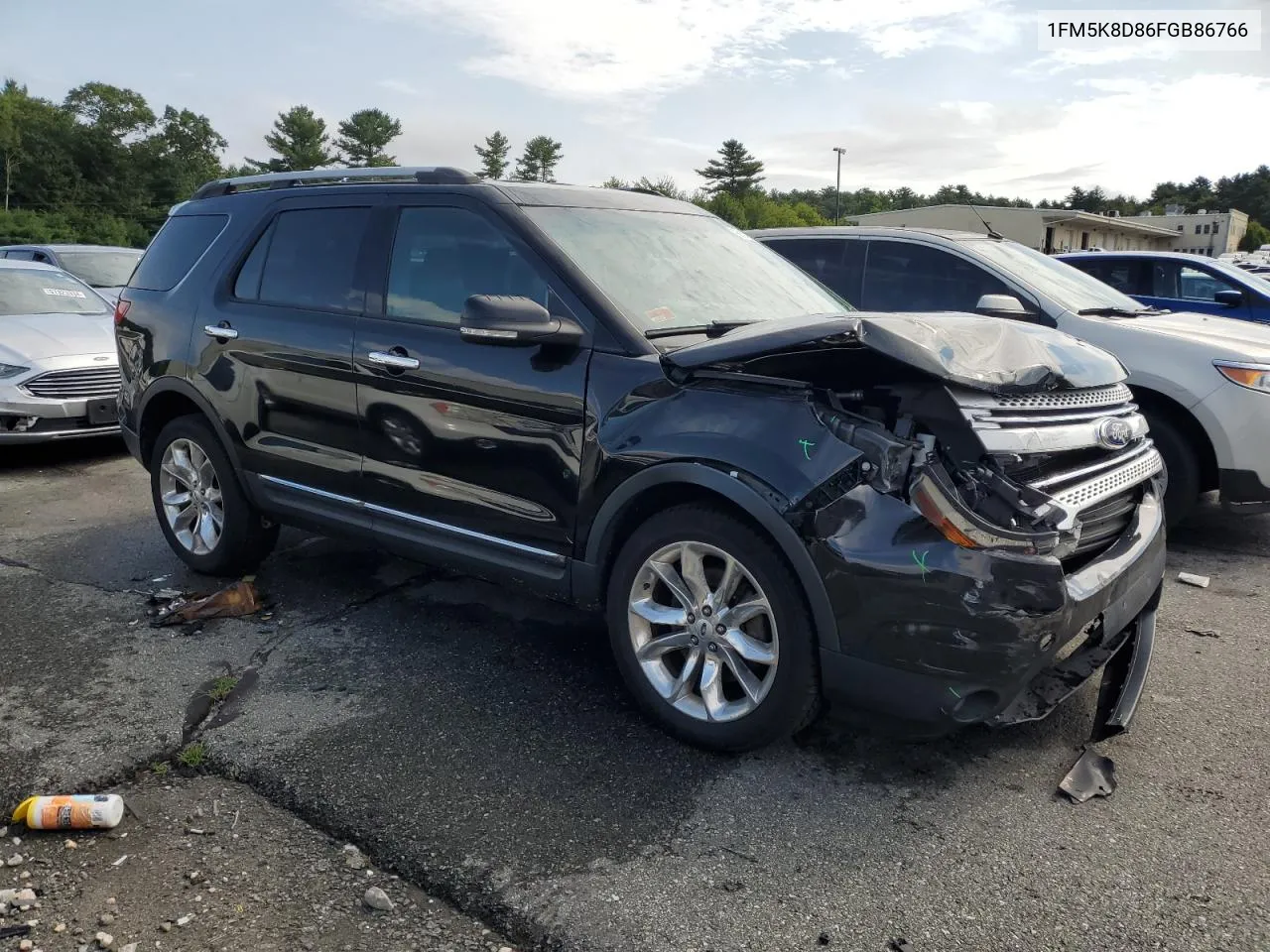 2015 Ford Explorer Xlt VIN: 1FM5K8D86FGB86766 Lot: 66104774