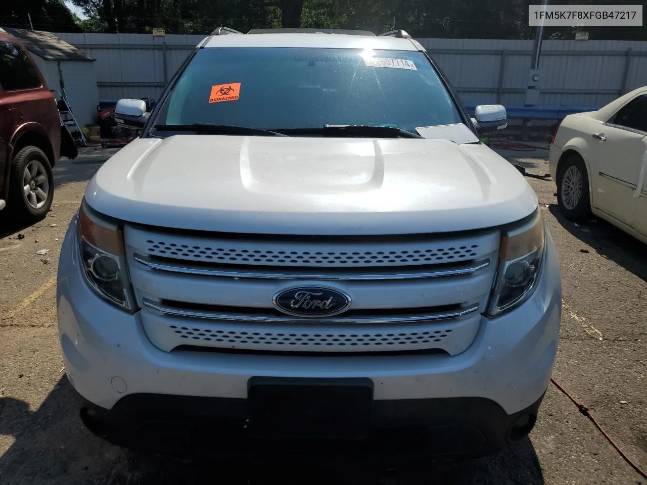 2015 Ford Explorer Limited VIN: 1FM5K7F8XFGB47217 Lot: 66897714